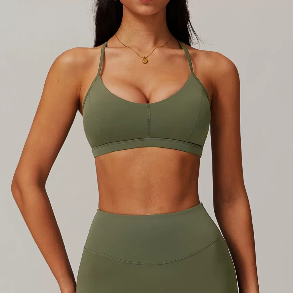 Custom Gym Bra Medium Impact Yoga Bra Crop Top