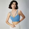 Women Yoga Outfit Double Straps Customized Sports Bra