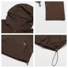 Cropped Jackets Zip Up Workout Running Hoodie
