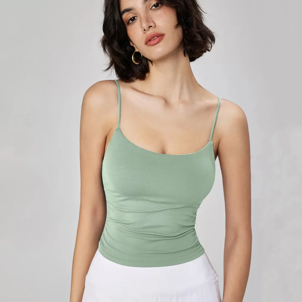 Women's Square Neck Tank Top Sleeveless Basic Tops custom workout shirts
