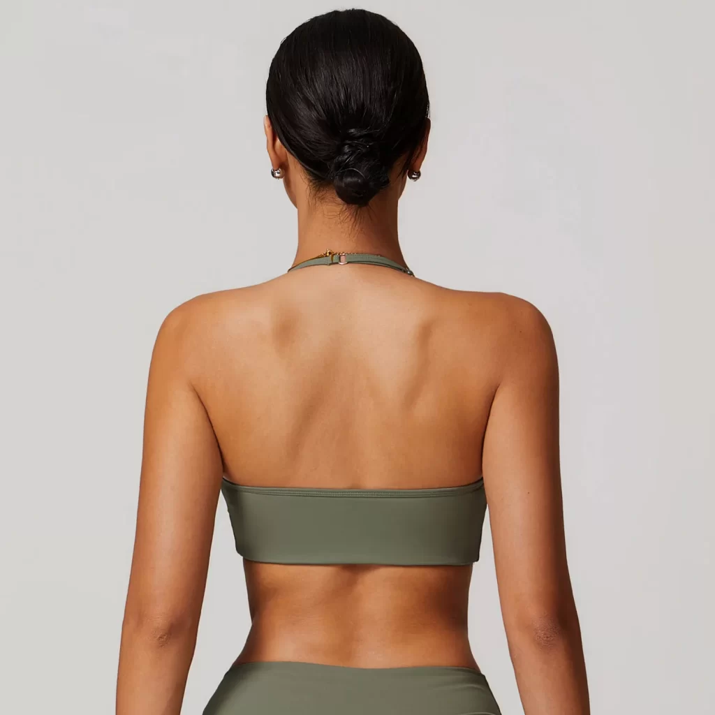 Sports Bra for Women with Adjustable Spaghetti Strap activewear clothing manufacturers custom gym wear
