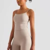 Women's Square Neck Tank Top Sleeveless Basic Tops custom workout shirts