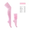Slouch Socks Cotton Scrunch Knee High Long Socks