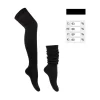 Slouch Socks Cotton Scrunch Knee High Long Socks