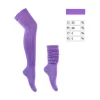 Slouch Socks Cotton Scrunch Knee High Long Socks