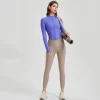 Slim Fit Sports Workout Active Top with Thumb Holes