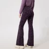 Fitness Flared Leggings Leopard Print Cute Yoga Pants