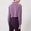 Women’s Half Zip Crop Pullover Fleece Stand Collar Sweatshirt