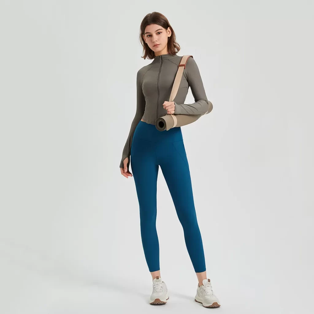 Slim Fit Sports Workout Active Top with Thumb Holes