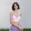 Women Yoga Outfit Double Straps Customized Sports Bra