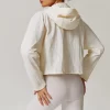 Cropped Jackets Zip Up Workout Running Hoodie