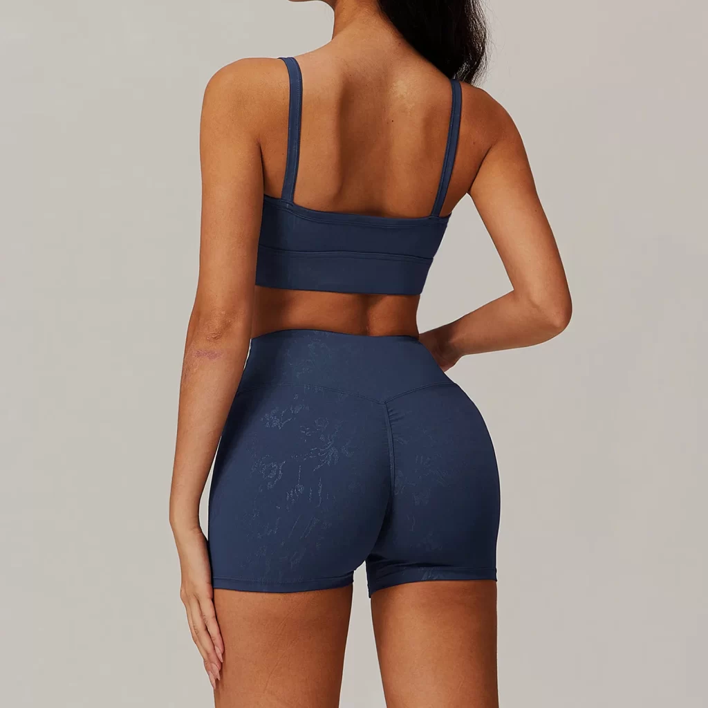 Square Neck Workout Yoga Bra Camisole Tops with Built in Bra