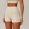 High Waist Tummy Control Running Yoga Shorts gym clothes manufacturers