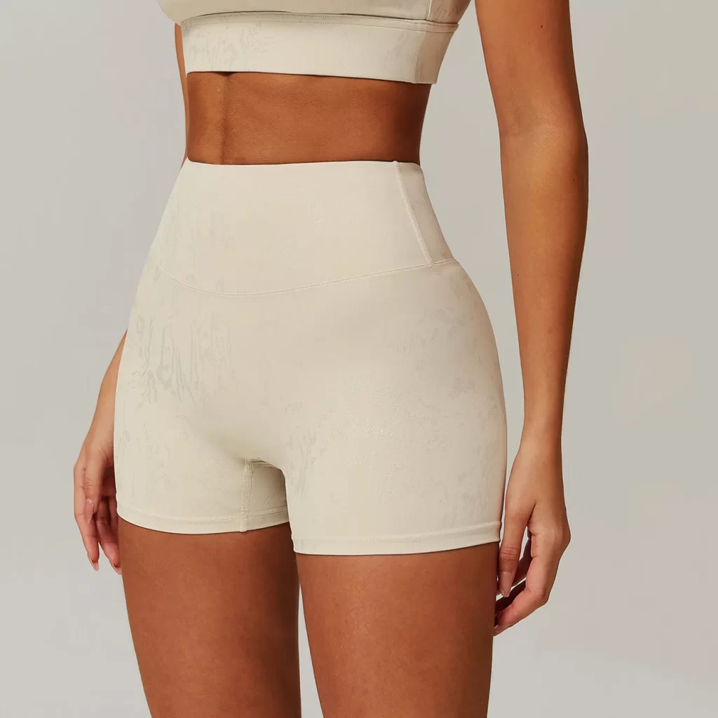 High Waist Tummy Control Running Yoga Shorts gym clothes manufacturers