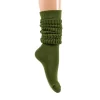 Slouch Socks Cotton Scrunch Knee High Long Socks
