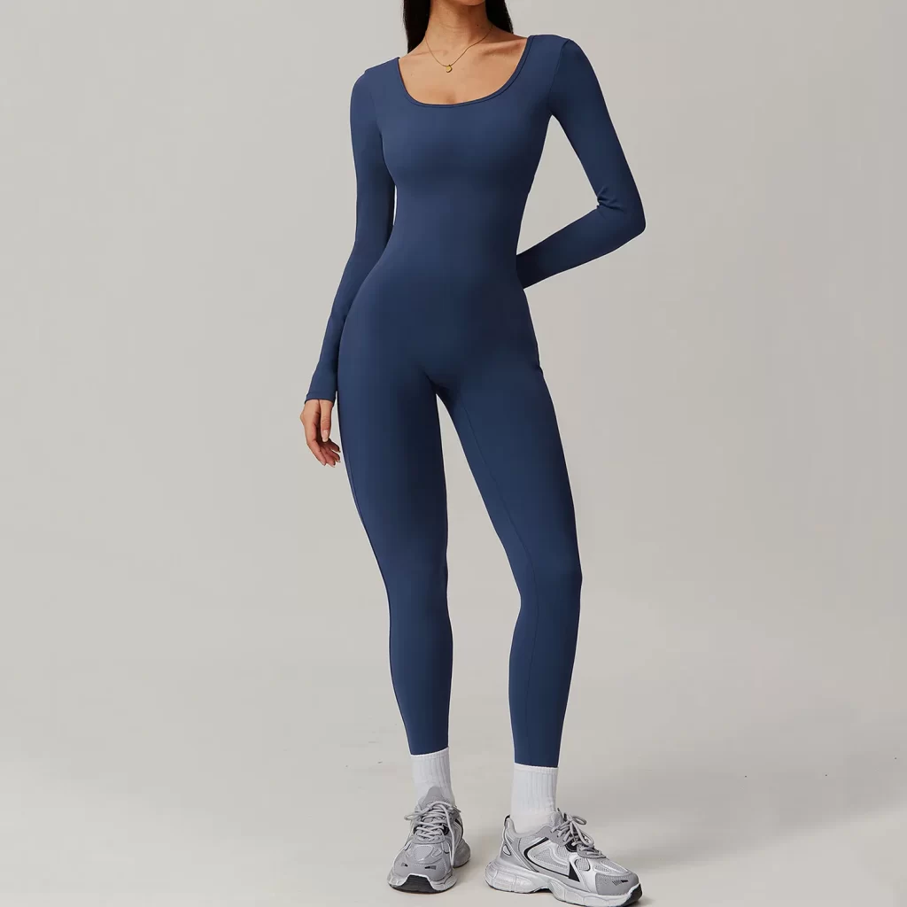 One Piece Athletic Wear Women Workout Backless Jumpsuit