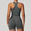 Wholesale Blank Crop Tops Spark Seamless Workout Top custom gym clothes sports clothing manufacturers