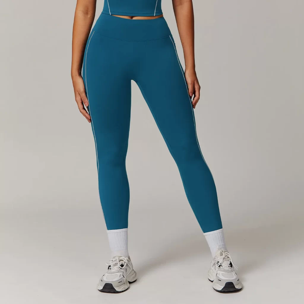 Slimming Fitness Wear Butt Lifting Leggings with Pockets one piece leggings activewear manufacturer usa