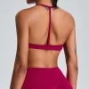 Women's Scoop Neck Spaghetti Strap Seamless Bra
