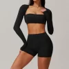 Women's Long Sleeve Open Front Bolero Shrug Cardigan