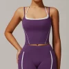 Women Color Block Cami Tank Top Slim Fit Halter Top halter workout tank spark clothing