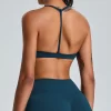 Women's Scoop Neck Spaghetti Strap Seamless Bra