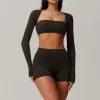 Women's Long Sleeve Open Front Bolero Shrug Cardigan
