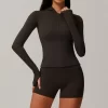 Women's Workout Jacket Lightweight Hooded Athletic Slim Fit Tops