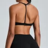 Women's Scoop Neck Spaghetti Strap Seamless Bra