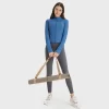 Wholesale Long Sleeve Yoga Top Workout Jacket With Thumb Holes