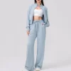 Spark Apparel Casual Lounge Sweat Pants for Women one piece long pants