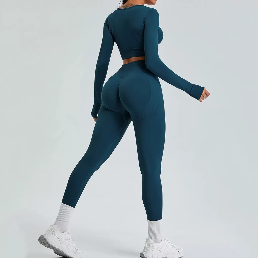 Long Sleeve Yoga Outfits Gym Clothes Seamless Crop Tops yoga clothing manufacturers Long Sleeve T Shirts Women