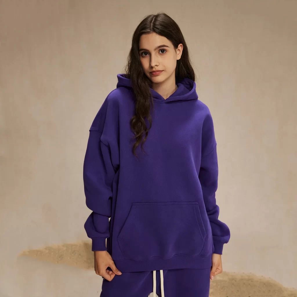 Fleece Oversized Sweatshirt Workout Pullover