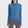 Wholesale Long Sleeve Yoga Top Workout Jacket With Thumb Holes