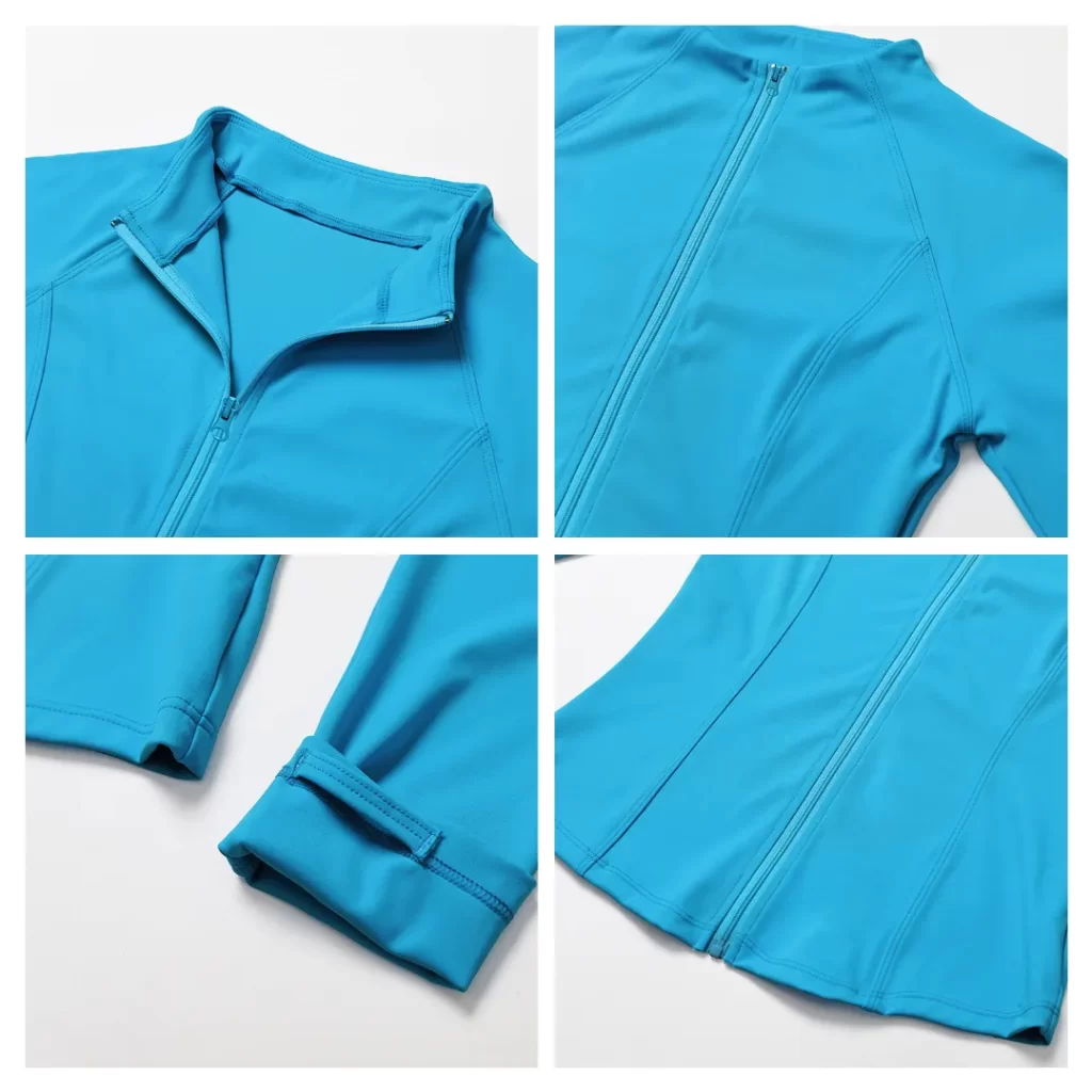 Custom Athletic Jackets Lightweight Exercise Jackets with Zipper gym sportswear athletic apparel suppliers