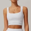 Custom Sports Bra Wholesale Fitness Square Neck Tank Top personalized sports bra gym clothes manufacturers