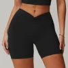 Wholesale Butt Lifting Workout Shorts High Waisted Biker Shorts
