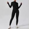 Women's One Piece Workout Bodysuit Long Sleeve Athletic Jumpsuit yoga one piece jumpsuit athletic one piece jumpsuit one piece pants bodysuit
