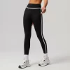 Contrast Colors High Waisted Leggings Tummy Control Yoga Pants