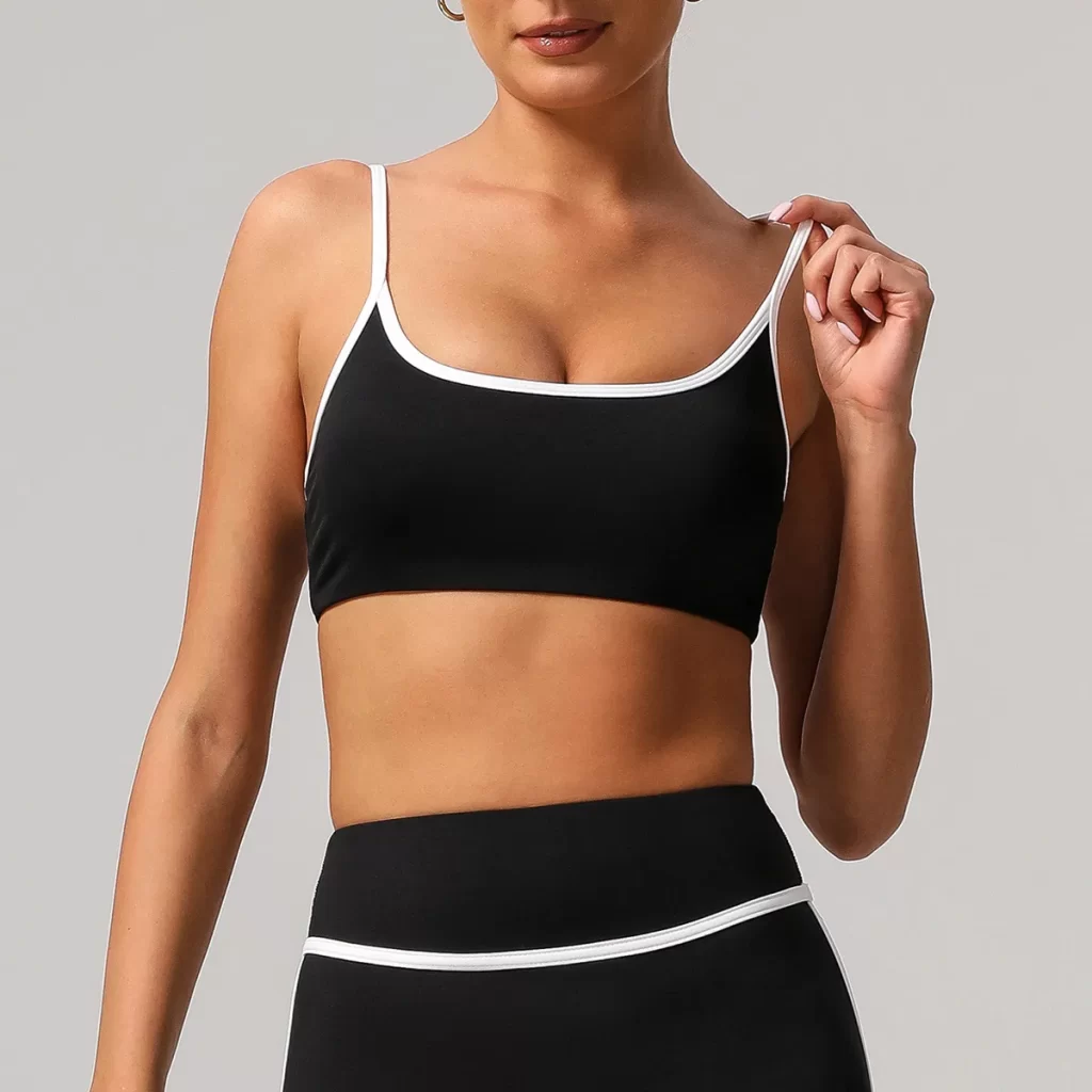 Scoop Neck Padded Bra Yoga Workout Sports Bra Wholesale