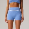 Contrast Colors High Waisted Shorts Women Biker Shorts custom shorts manufacturer