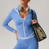 Athletic Tops Lightweight Stretchy Running Track Jackets sports apparel suppliers