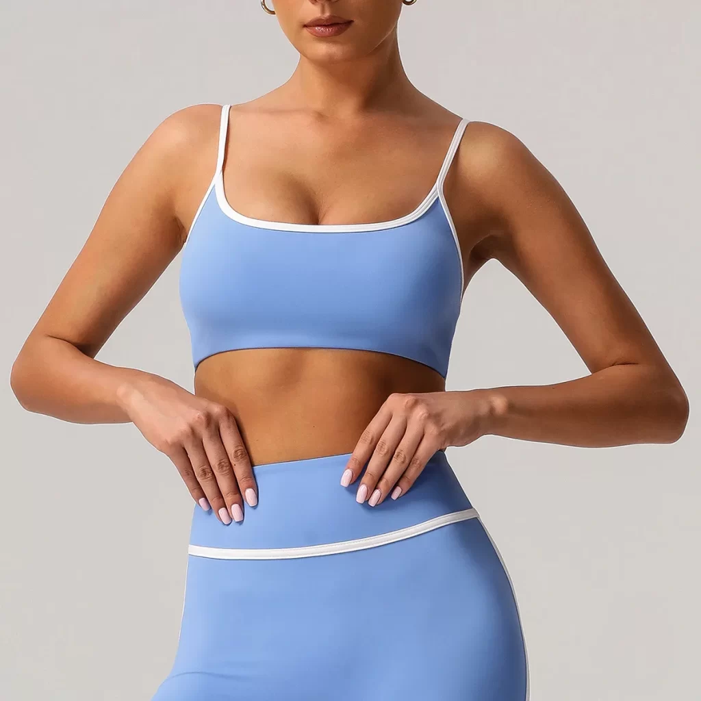 Scoop Neck Padded Bra Yoga Workout Sports Bra Wholesale