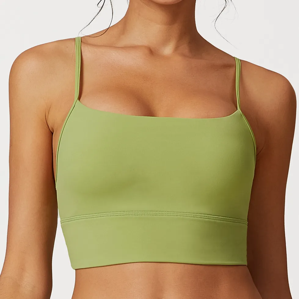 Sports Bra Wholesale Workout Crop Tank Top with Built in Bra
