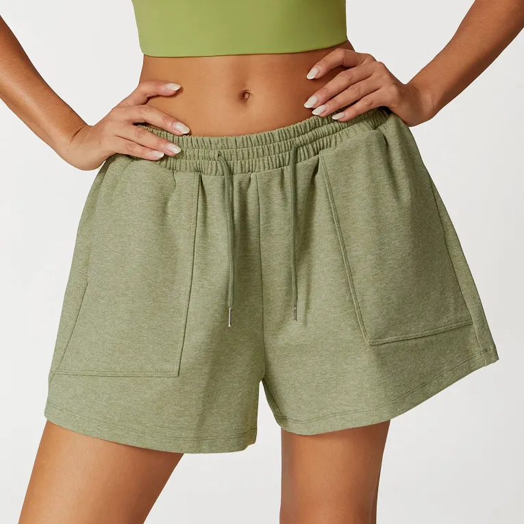 Sweat Shorts for Women Elastic Waist Athletic Short