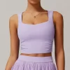Custom Sports Bra Wholesale Fitness Square Neck Tank Top personalized sports bra gym clothes manufacturers