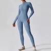 Women's One Piece Workout Bodysuit Long Sleeve Athletic Jumpsuit yoga one piece jumpsuit athletic one piece jumpsuit one piece pants bodysuit