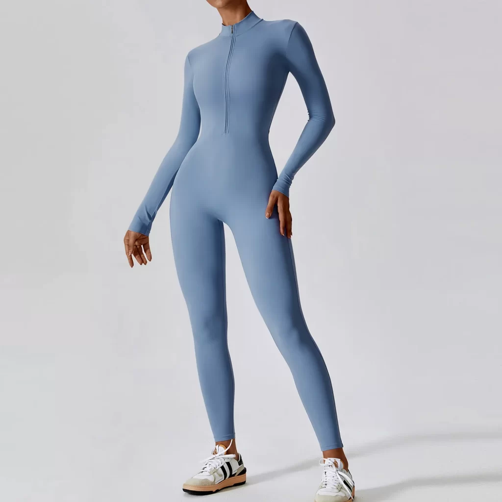 Women's One Piece Workout Bodysuit Long Sleeve Athletic Jumpsuit yoga one piece jumpsuit athletic one piece jumpsuit one piece pants bodysuit