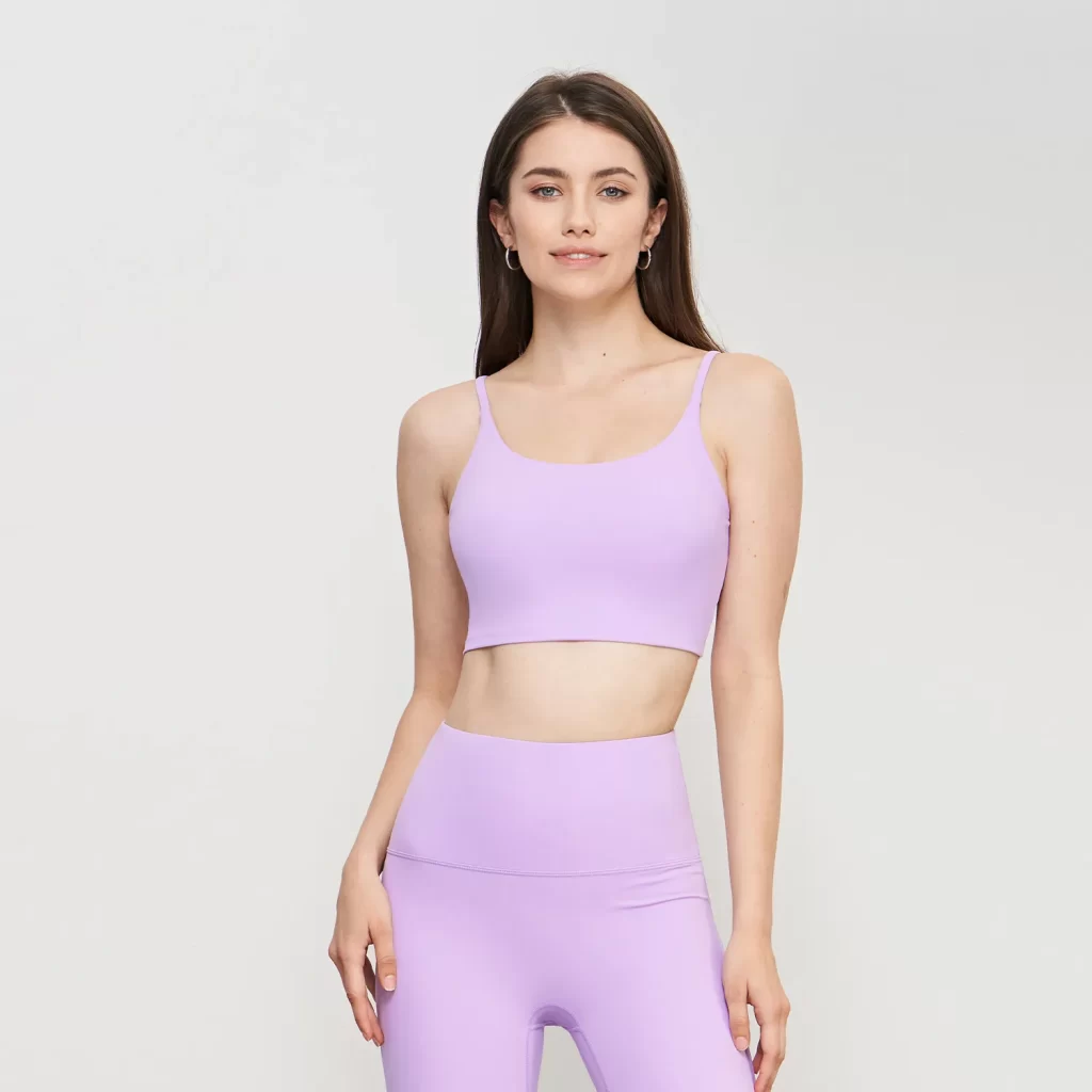 Wholesale Sports Bras Workout Athletic Tank Tops for Women sports clothes manufacturer middle support sports bra