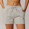 Gym Clothing Wholesale Women Sweat Shorts with Pockets